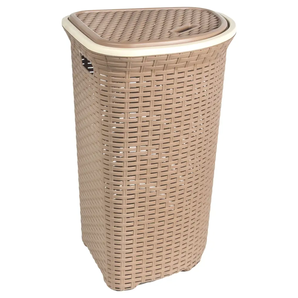 Корзина для белья угловая 60л какао Santreyd Без серии STLM-2112254