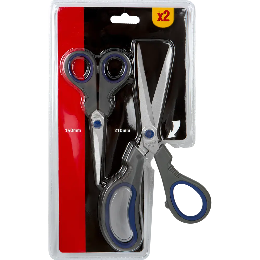 Ножницы канцелярские набор 2 шт Santreyd STLM-2089556 - Вид №2