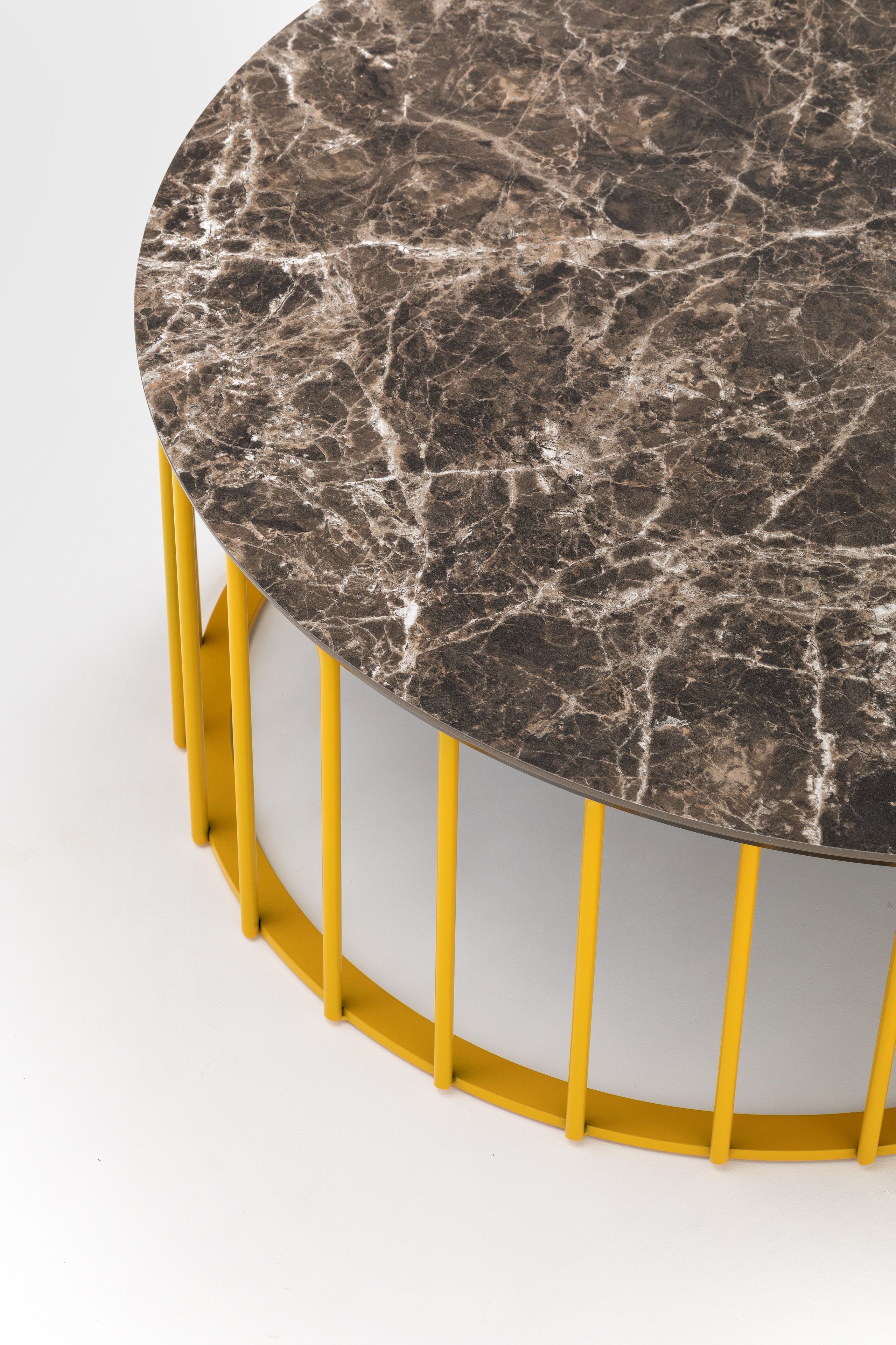 Журнальный столик из металла с низким круглым столом TrabA' JUMP ARCH-00072401 - Вид №2