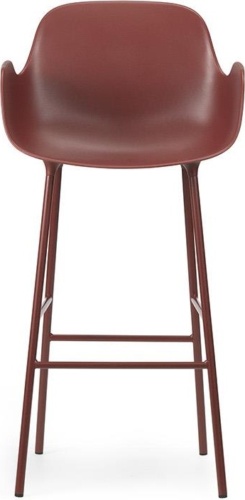 1402017 Кресло Bar 75 см Steel / Red Normann Copenhagen Form - Вид №1