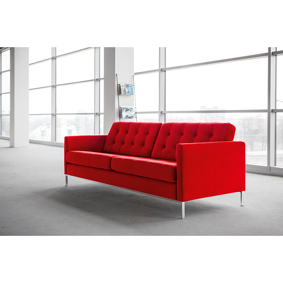 Диван Kalle, трехместный, красный Sits S1299 - Вид №1