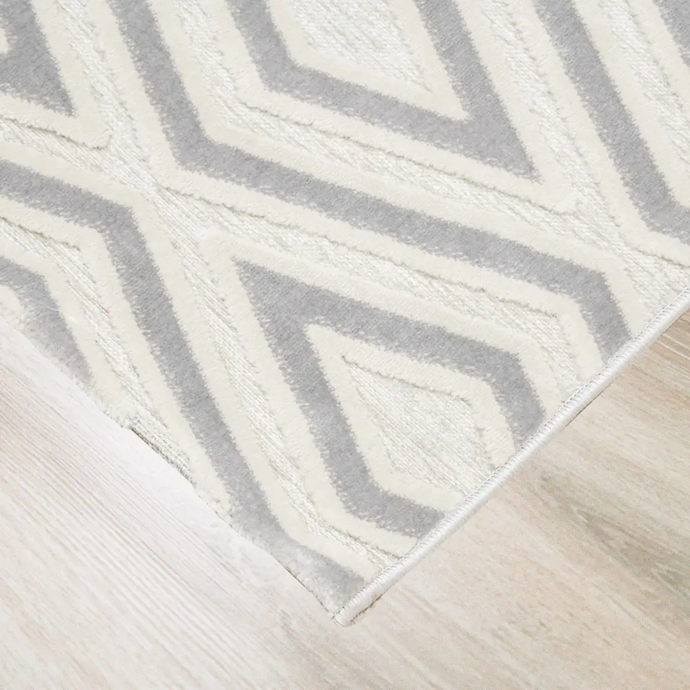 Ковер полипропилен Элис 91E 100x200 см цвет серый CTIM STLM-2171383 - Вид №1