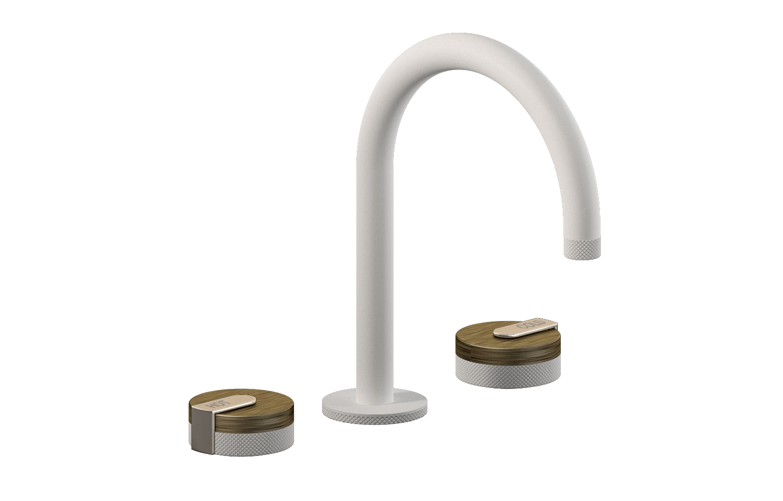 E-11512-R1VBB-L1BNi-WT Смеситель для умывальника на 3 отвертия GRAFF MOD+