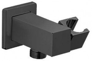 50PZ480Q вывод для воды квадратный, матовый чёрный PVD