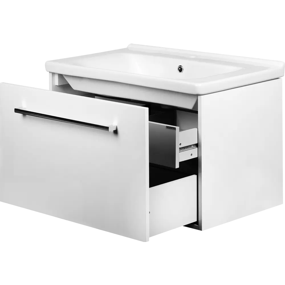 Тумба под раковину подвесная Aquaton Мерида 80 см цвет белый STLM-2005722 - Вид №2
