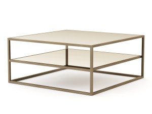 Деревянный квадратный низкий журнальный столик