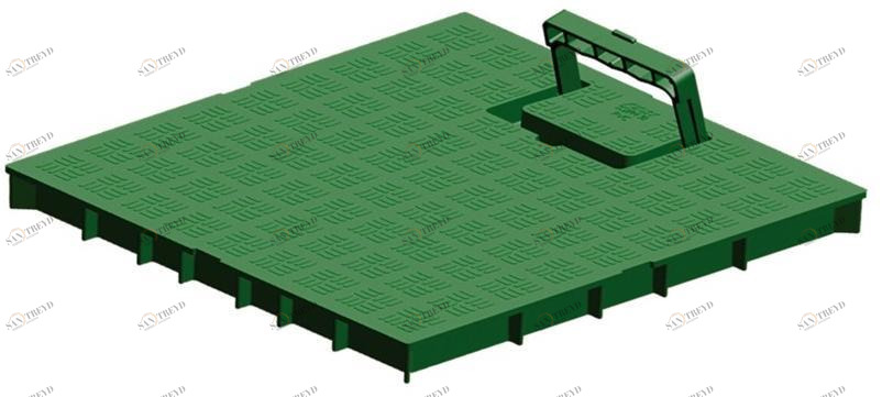 First Corporation Крышка с противоударной ручкой из ПВХ First plast Scdpm30v