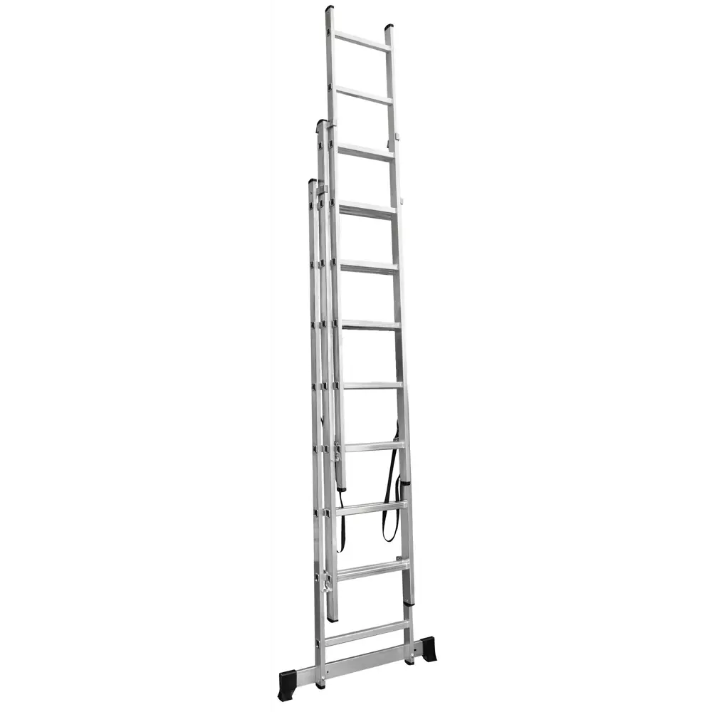 Лестница раскладная выдвижная 3-секционная Standers до 5.91м 8 ступеней STLM-2066191 - Вид №3