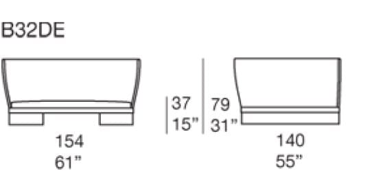 2-местный садовый диван Paola Lenti Ami ARCH-00115207 - Вид №2