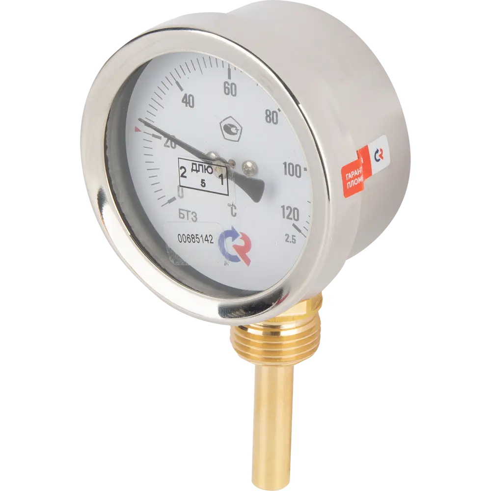 Термометр радиальный Росма БТ-32.211 120С Дк63 1/2" шток 46 мм 00000002443 Santreyd STLM-2087960 - Вид №1