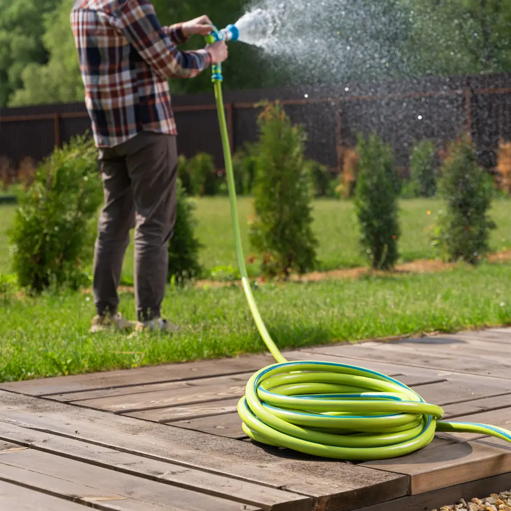 Шланг садовый BEGINIA Standard 3/4" 50 м ПВХ 89408038 STLM-1578960 - Вид №7