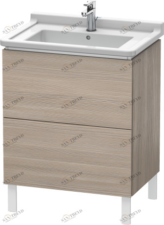LC660803131 L-Cube Тумбочка напольная Сосна серебристая, декор Duravit
