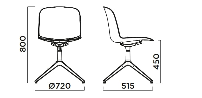 Стул из полипропилена Infiniti рельеф ARCH-00085343 - Вид №2