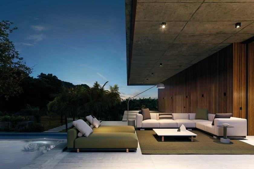 Kettal Квадратный алюминиевый журнальный столик Molo #42720-01a-tf - Вид №2