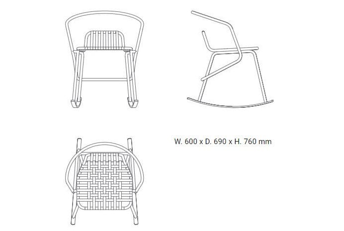 Веревочный садовый стул с подлокотниками Garda Furniture атаман ARCH-00083752 - Вид №10