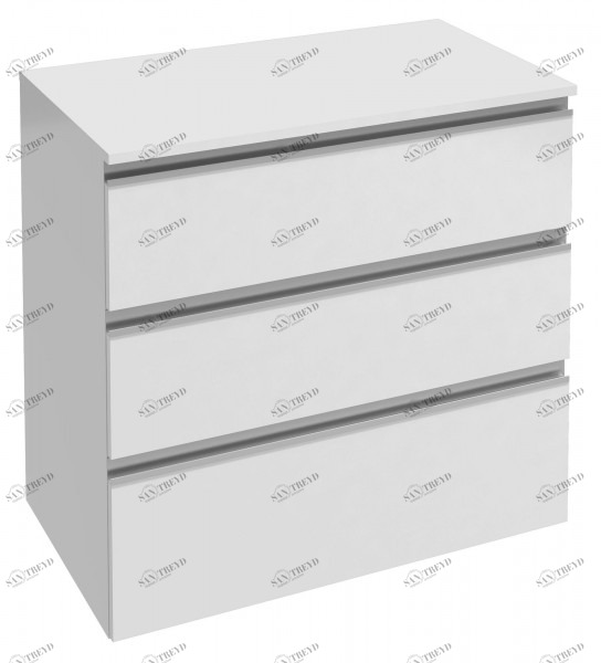 EB2066-RA-N18 Дополнительный модуль 80 см, 3 выдвижных ящика, встроенные ручки Jacobdelafon VOX Santreyd