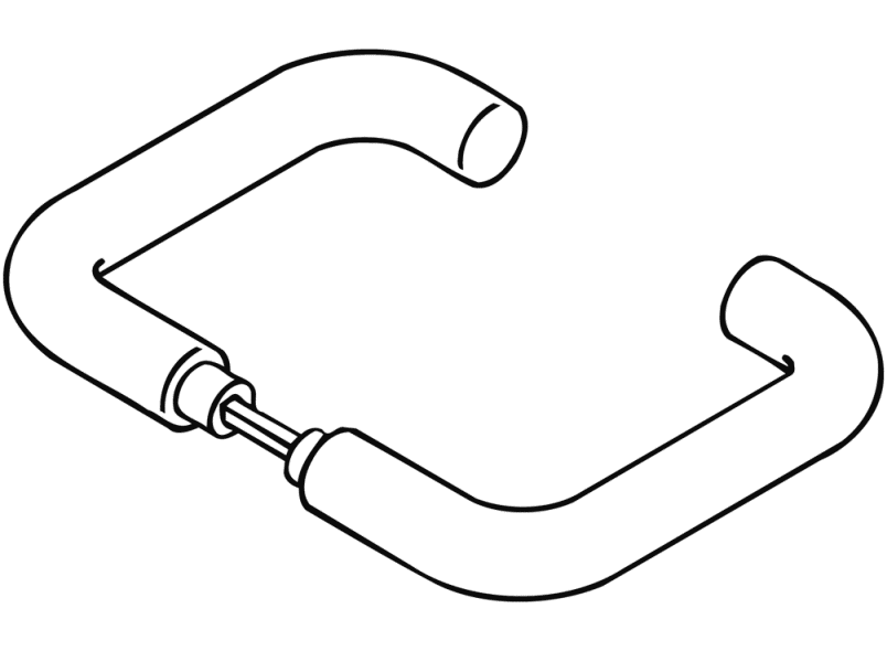 111.23PBR Дверная ручка (р-техник) HEWI System 111 | Polyamid  - Вид №7