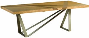 Roche Bobois Прямоугольный обеденный стол из фанерованной древесины Track