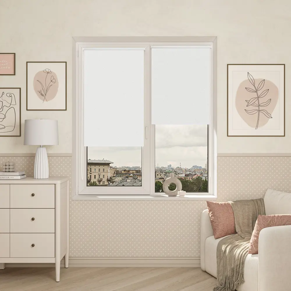 Штора рулонная блэкаут KREAFORTA Vorga 100x160 см белая STLM-2047681 - Вид №6