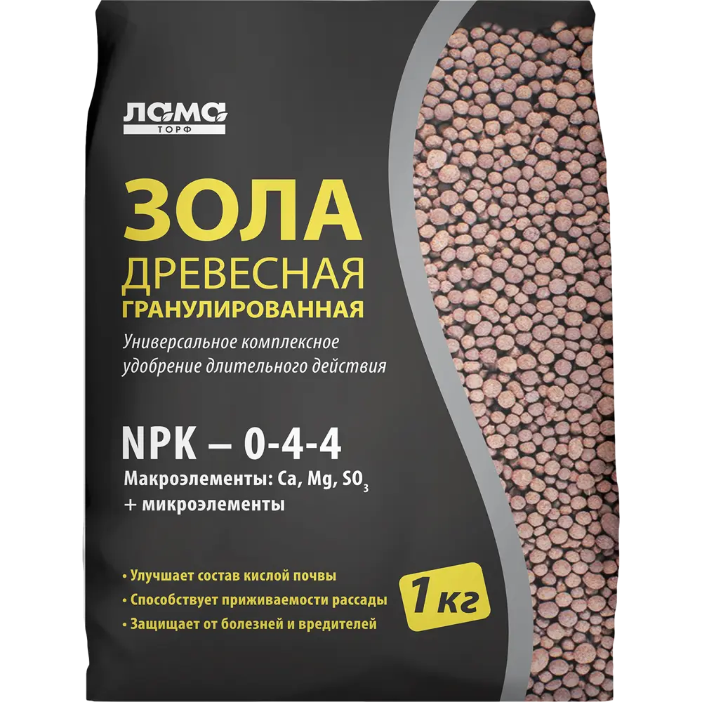 Зола древесная Лама Торф гранулированная 1кг STLM-2052983