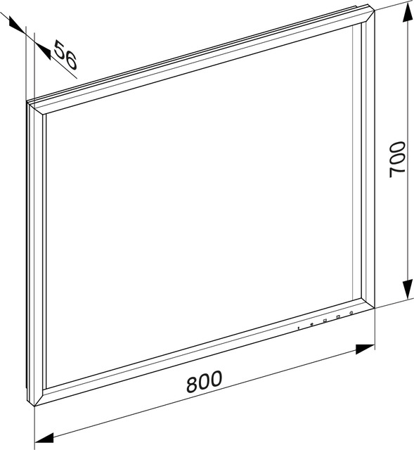 19097012503 Зеркало с подсветкой KEUCO Edition 90 - Вид №5