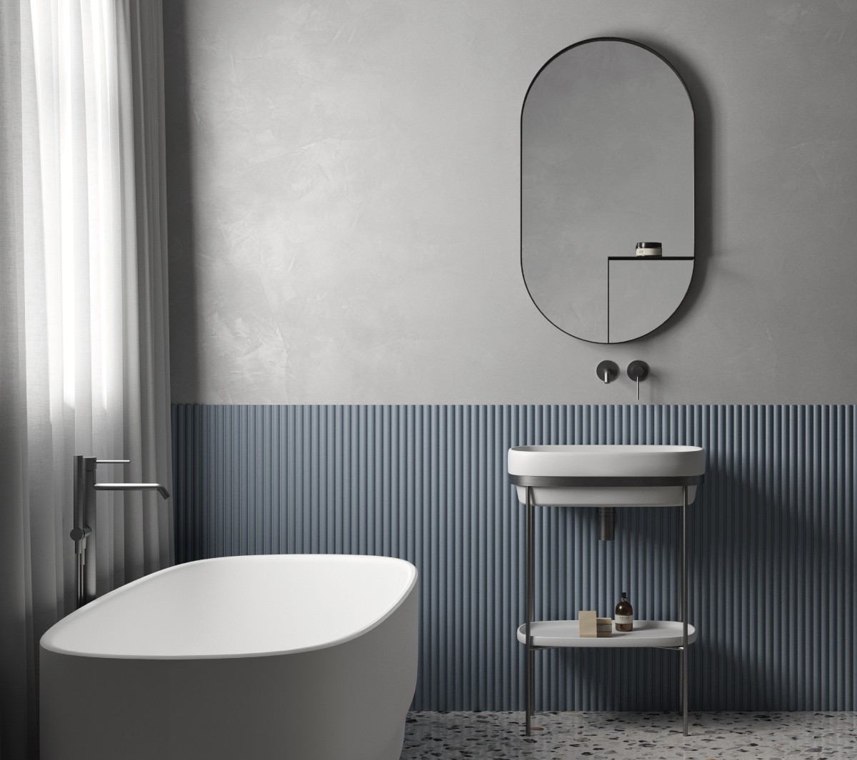 Ex.T Nouveau Shelf Mirror Настенное зеркало с полкой EXNOUSPOVALSX/BR - Вид №5