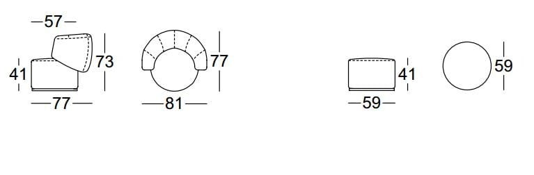 Кожаное кресло Rolf Benz ROLF BENZ 684 ARCH-00051827 - Вид №2