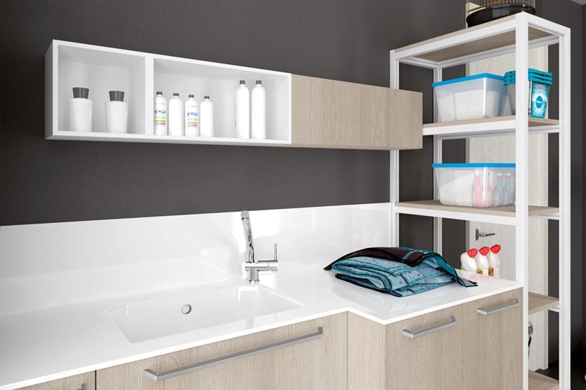 Archeda Постирочный шкаф в нпл для стиральной машины Laundry sun-id-1379996 - Вид №1