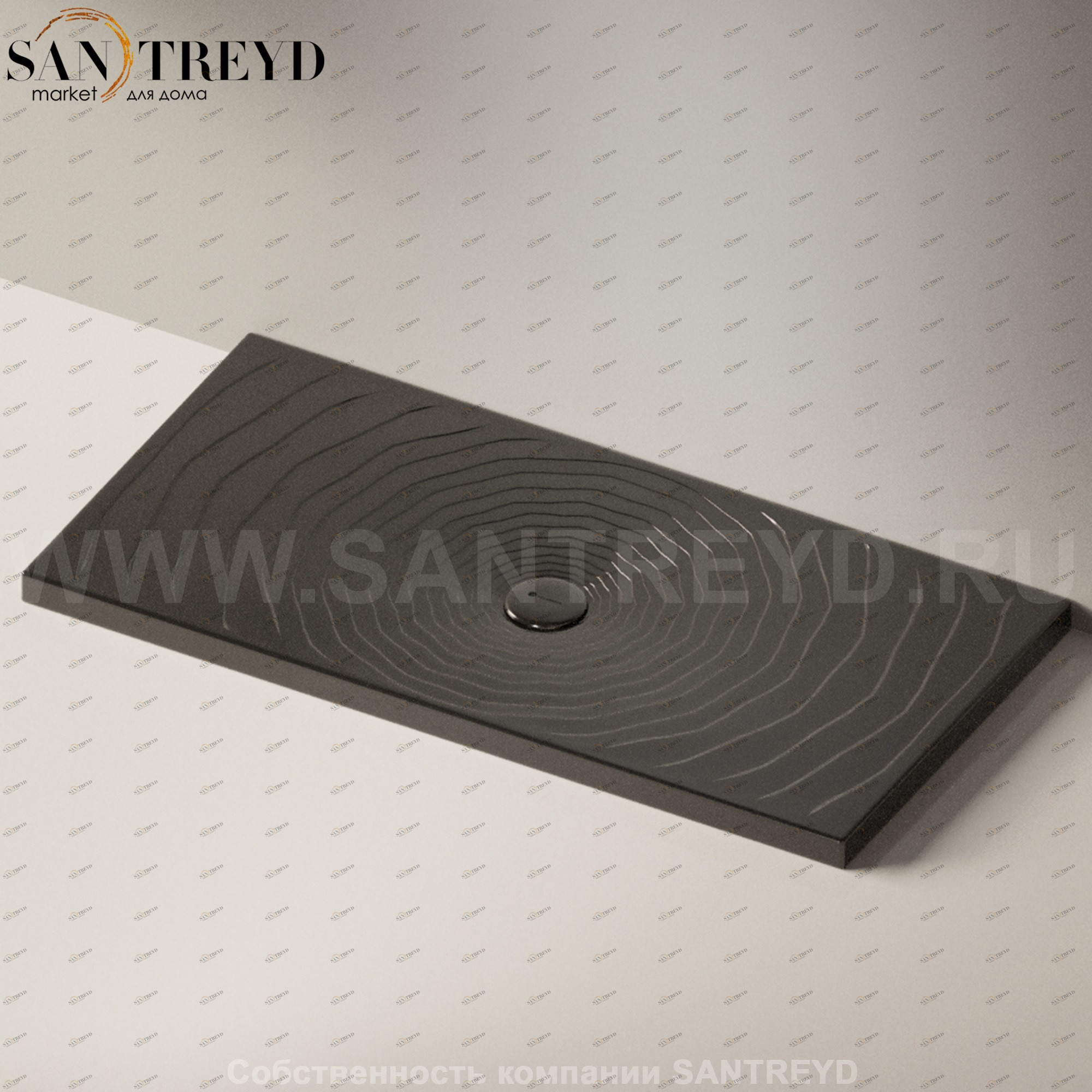 Flaminia WATER DROP Душевой поддон 140 см черный DR70.9017 Ceramica Flaminia DR709017