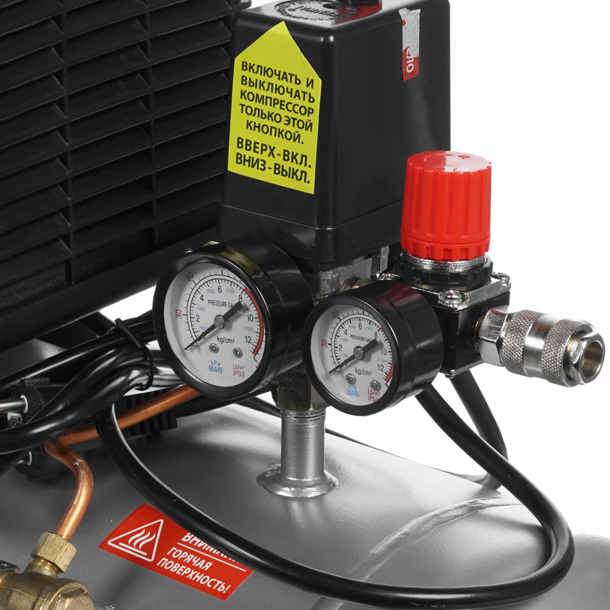 Компрессор поршневой масляный Quattro Elementi Cyclone-50 248-634 8111794 STDN-0071323 - Вид №3