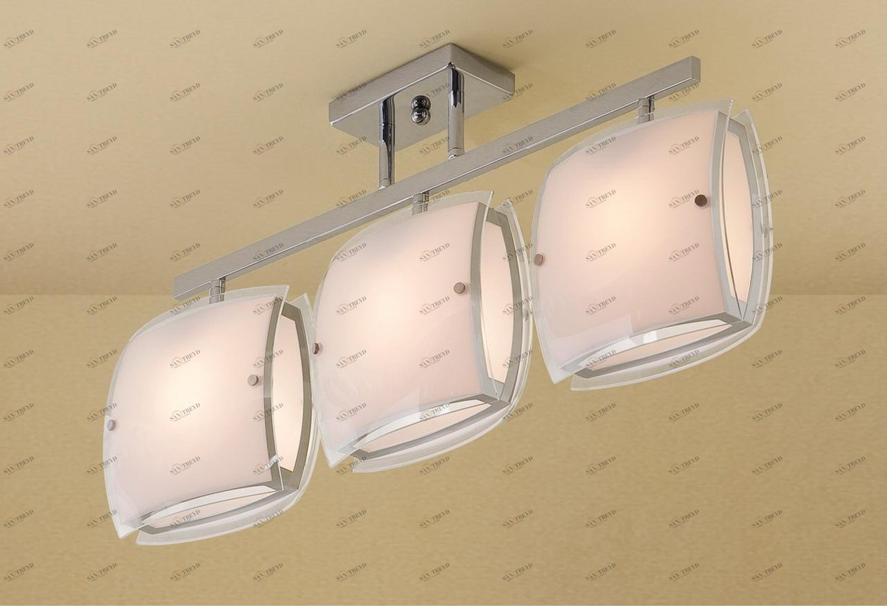 Потолочная люстра Citilux Берген CL161231 CITILUX БЕРГЕН ХРОМ 183029 Белый 