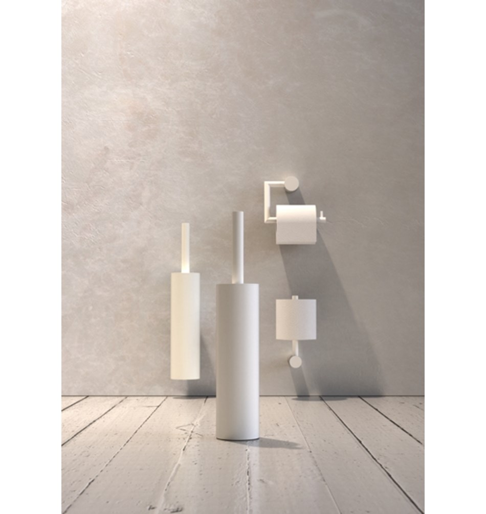 FROST Ершик для унитаза 10, настенный » белый Нержавеющая сталь Белый N1971-W  - Вид №1