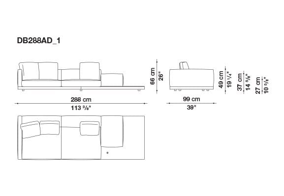 Кожаный диван B&B Italia док ARCH-00106863 - Вид №86