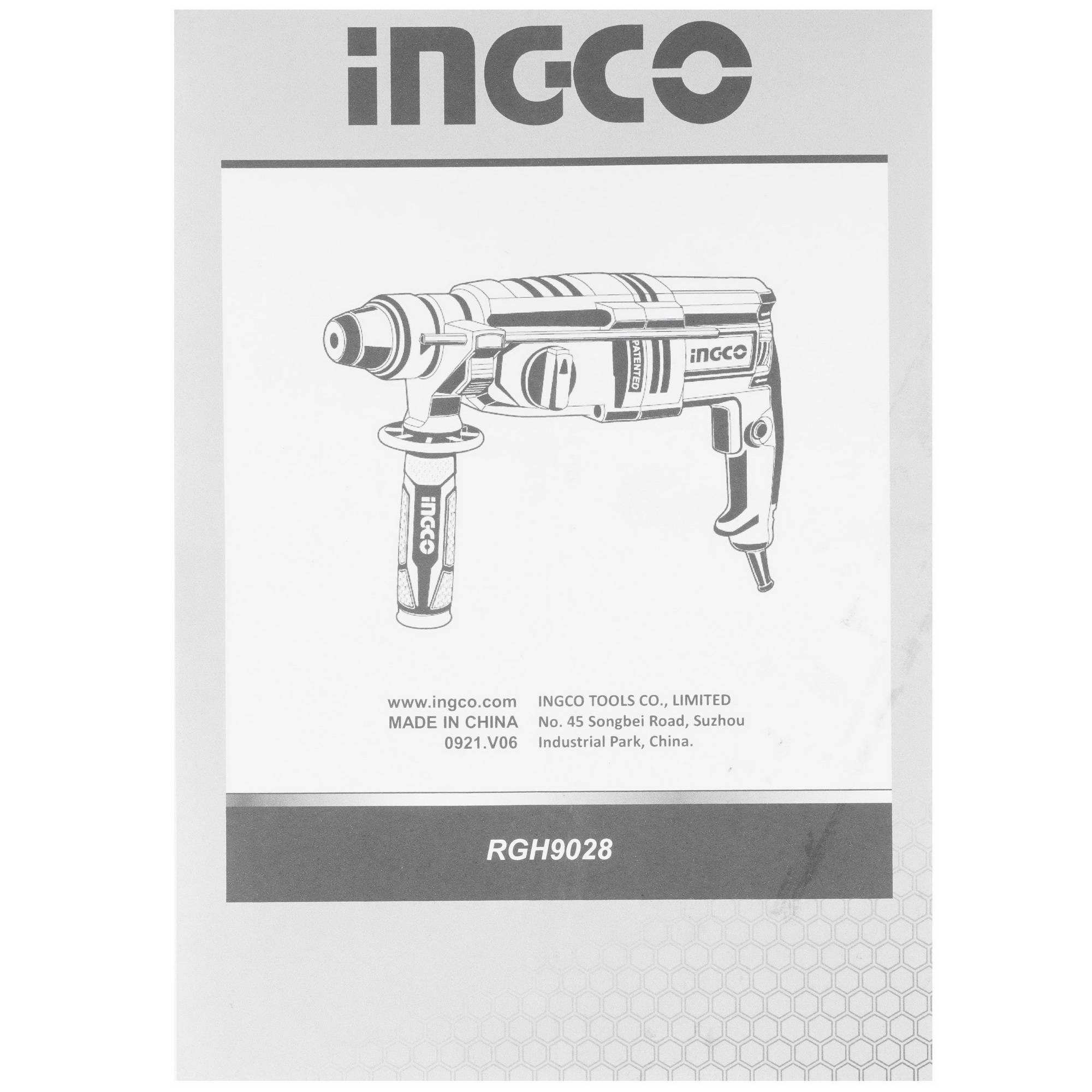 Перфоратор INGCO RGH9028 9213734 STDN-0140602 - Вид №6