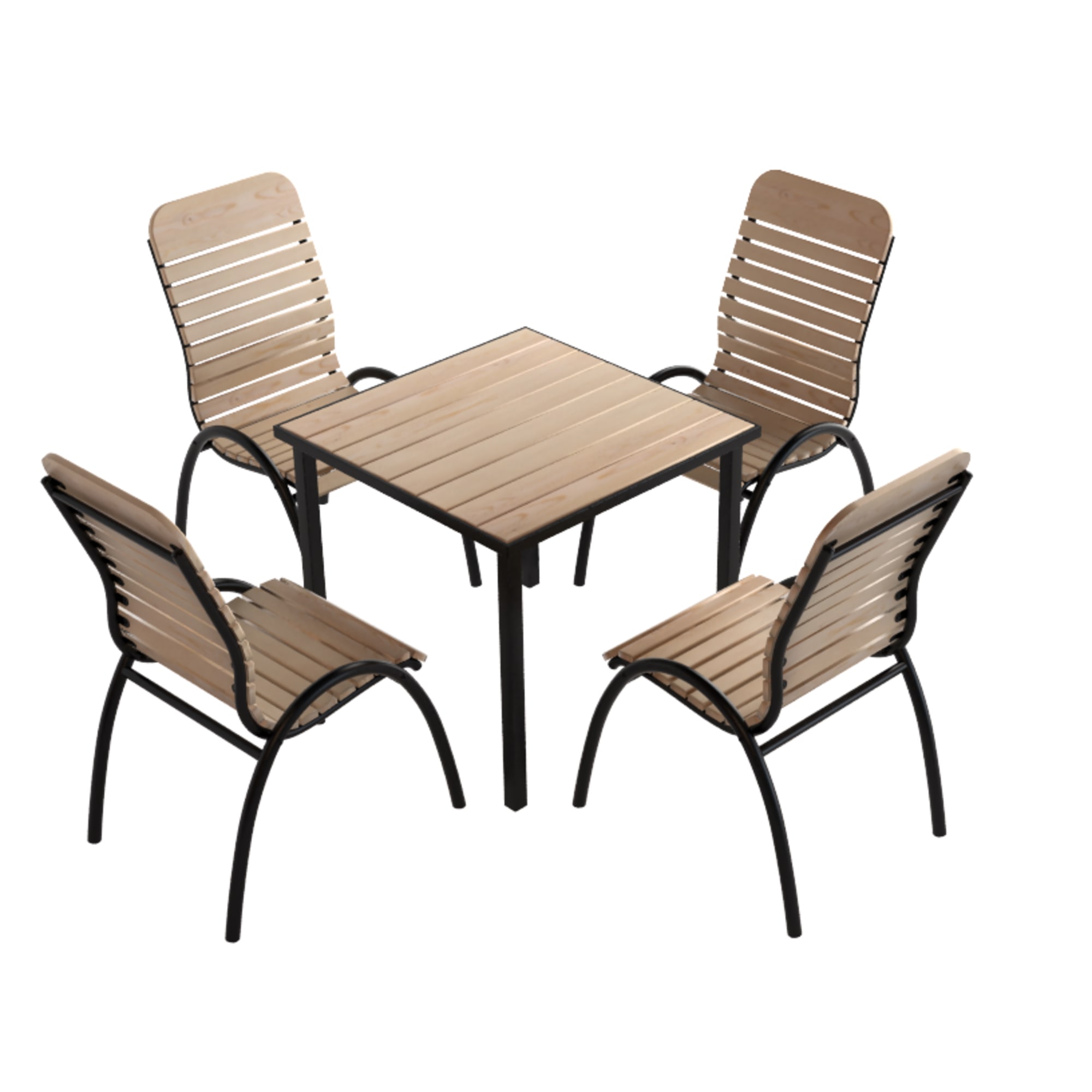 82665391 Комплект садовой мебели «Ара» 1 стол и 4 стула Santreyd  - Вид №1