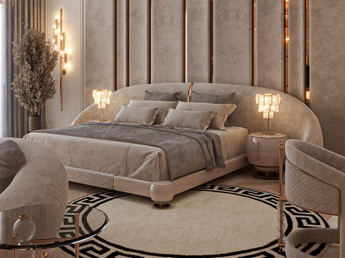 Круглая тумбочка с ящиками Zebrano Phaselis ARCH-00079027 - Вид №3