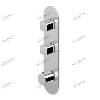 ZBR664 - R97821 Термостатический смеситель для душа скрытого монтажа 1/2 '' с двумя запорными кранами. Zucchetti Brim 