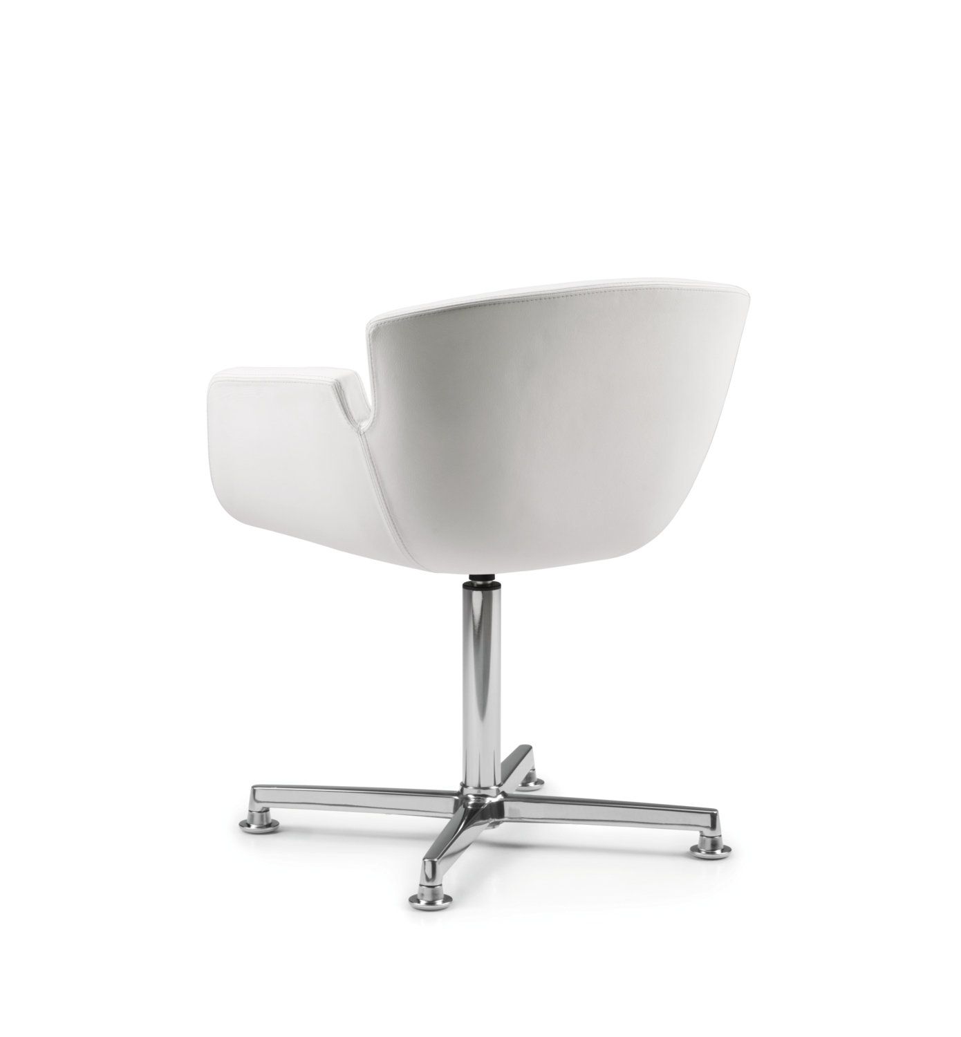 Кожаный спицевый стул с подлокотниками для залов ожидания TALIN Nubia ARCH-00077186 - Вид №1