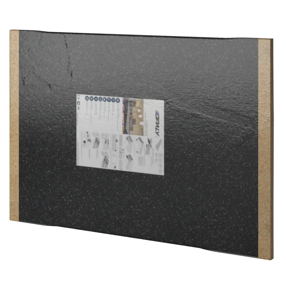 Столешница Найт 120x80x2 см искусственный камень цвет чёрный Santreyd STLM-2152516 - Вид №7