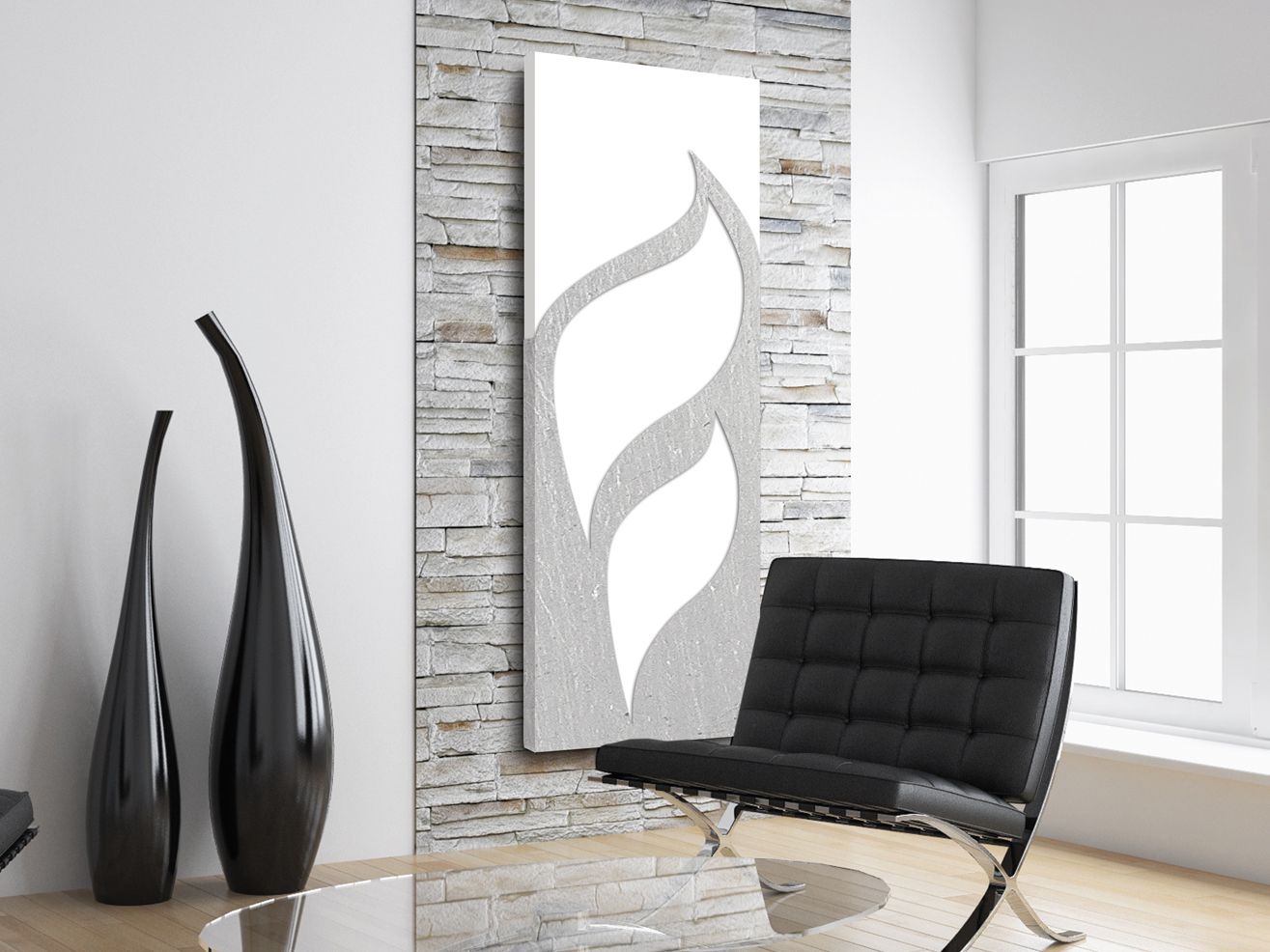 Алюминиевый полотенцесушитель Termo Design двойная пластина-серебряная фольга ARCH-00040664 - Вид №1