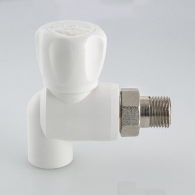 VTp.718.0.02505 Кран шаровой полипропиленовый со сгоном угловой Valtec 25 мм х 3/4"  - Вид №8