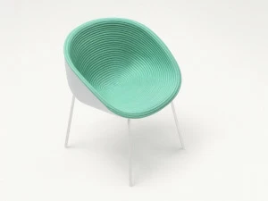 Paola Lenti Штабелируемый мягкий садовый стул Amable B129ae