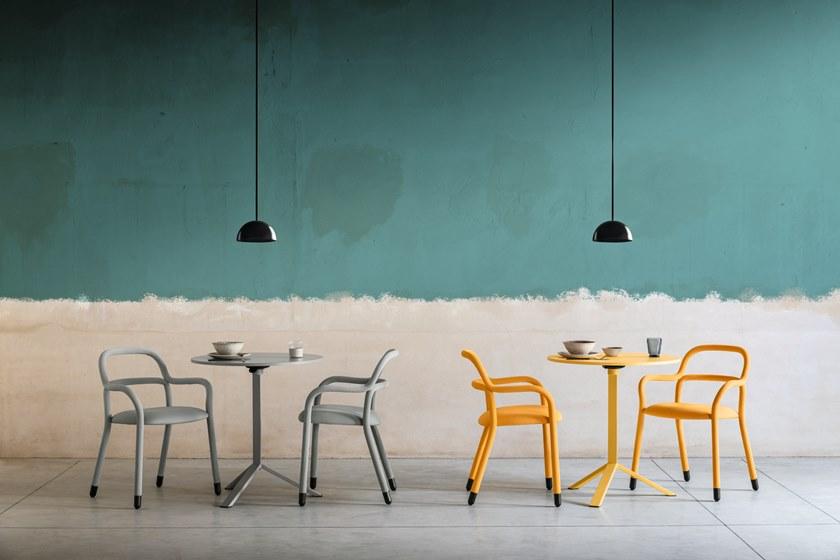 Midj Кресло на четырех ножках с тканевой обивкой Pippi sun-id-1412004 - Вид №1