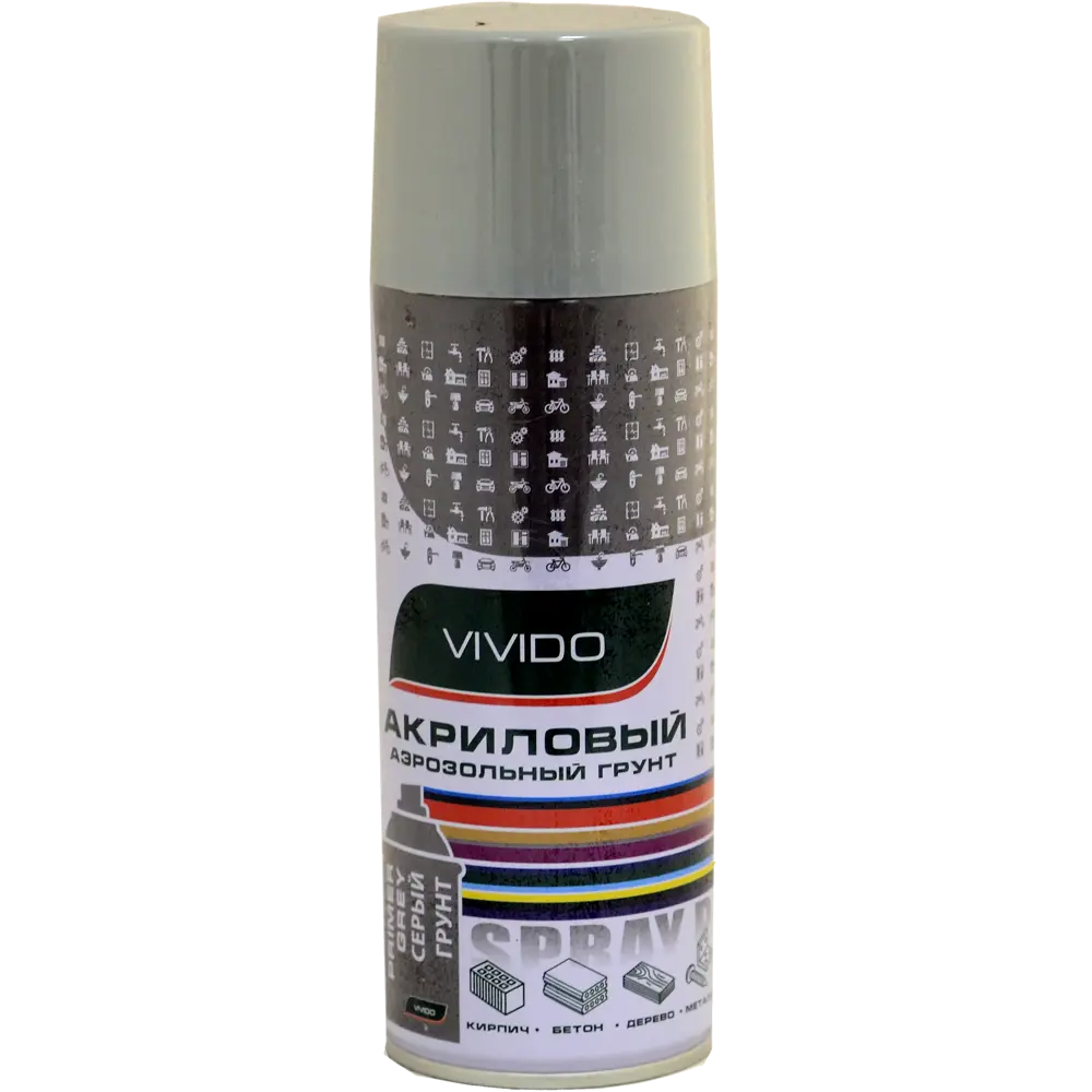 Грунт аэрозольный Vivido цвет серый STLM-2031267