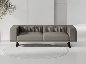 3-местный кожаный диван