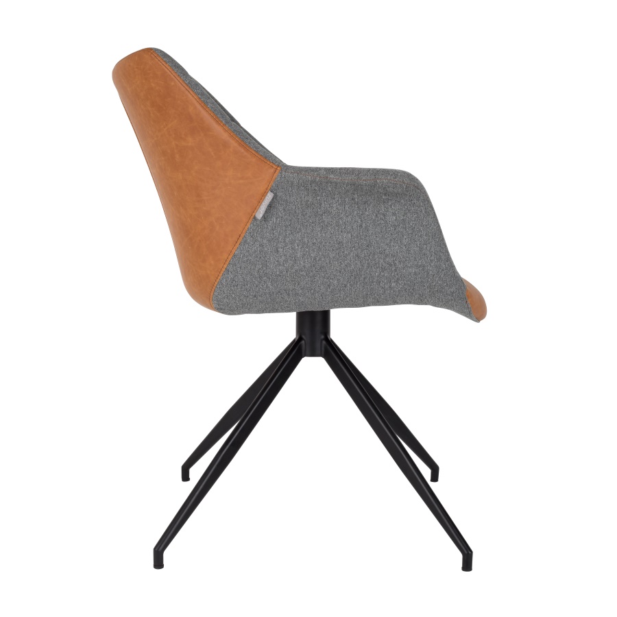 Кресло Doulton коричневое Zuiver 1200119 - Вид №9