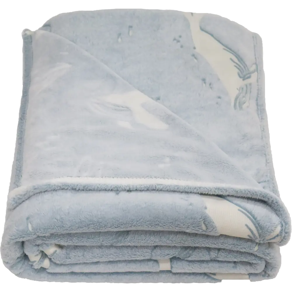 Плед Ardenza Whale 160х200 см фланель цвет голубой STLM-2017305 - Вид №2