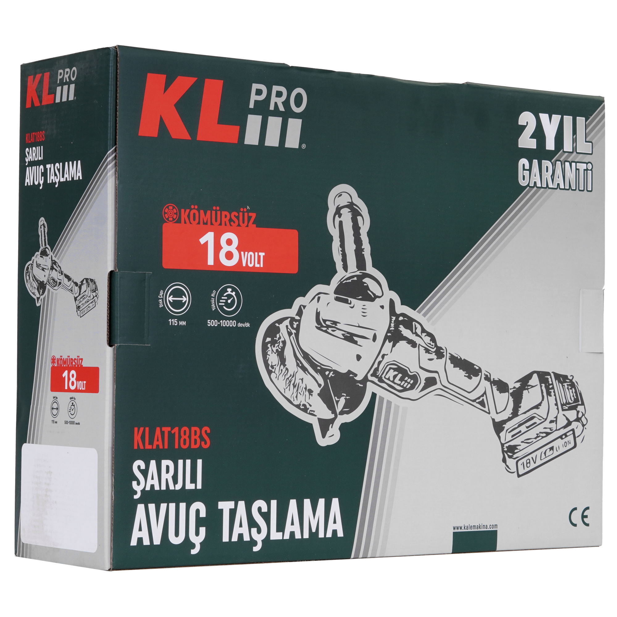 Углошлифовальная машина (УШМ) KLPRO KLAT18BS-20 9150451 STDN-0001797 - Вид №8