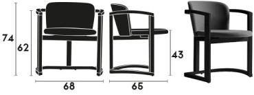 Capdell Кресло из ткани с подлокотниками Stir sun-id-1508637 - Вид №5