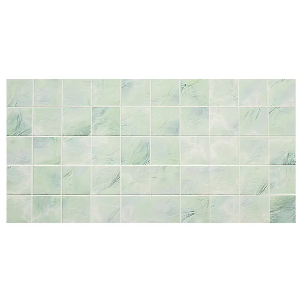 Панель ПВХ Плитка перламутровая 964х484х3 мм, цвет зелёный, 0.47 м2 Santreyd STLM-2041183 - Вид №1